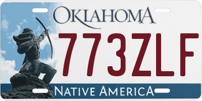 OK license plate 773ZLF