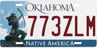 OK license plate 773ZLM