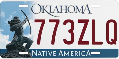 OK license plate 773ZLQ