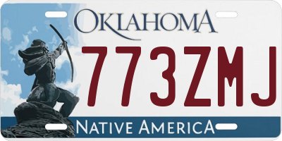 OK license plate 773ZMJ