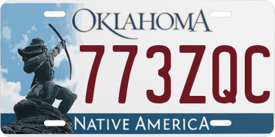 OK license plate 773ZQC