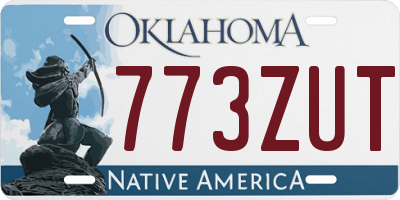 OK license plate 773ZUT