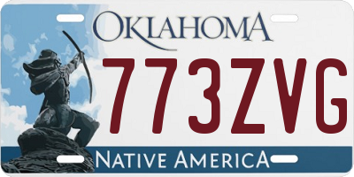 OK license plate 773ZVG