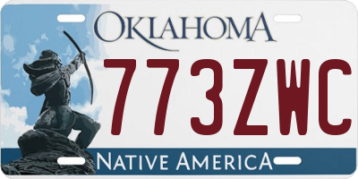 OK license plate 773ZWC