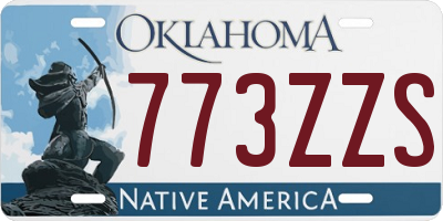 OK license plate 773ZZS