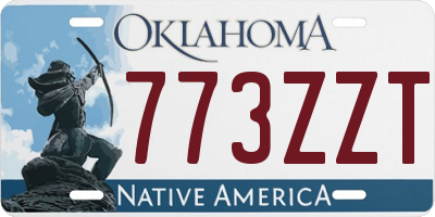 OK license plate 773ZZT