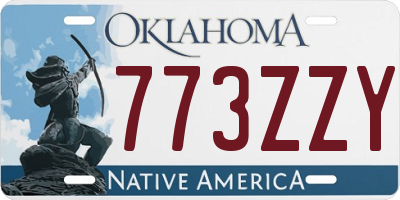 OK license plate 773ZZY