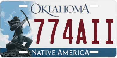 OK license plate 774AII