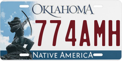OK license plate 774AMH