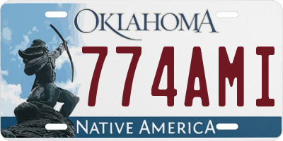 OK license plate 774AMI