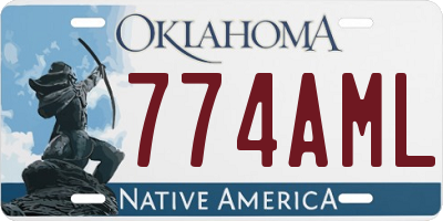 OK license plate 774AML