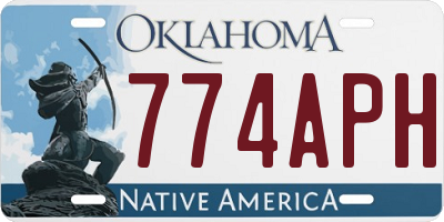 OK license plate 774APH