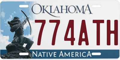 OK license plate 774ATH