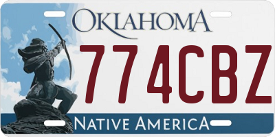 OK license plate 774CBZ