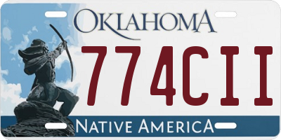 OK license plate 774CII