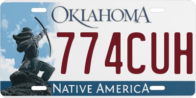 OK license plate 774CUH