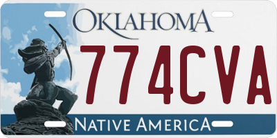 OK license plate 774CVA