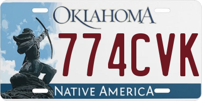 OK license plate 774CVK