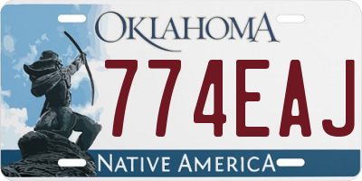 OK license plate 774EAJ
