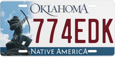OK license plate 774EDK