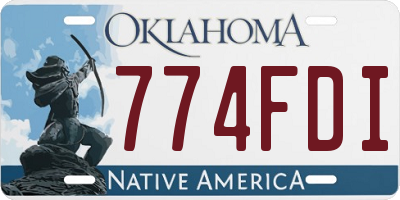 OK license plate 774FDI