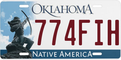 OK license plate 774FIH