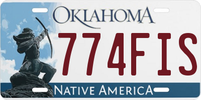OK license plate 774FIS