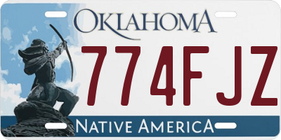 OK license plate 774FJZ