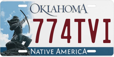 OK license plate 774TVI