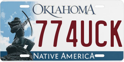 OK license plate 774UCK