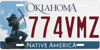 OK license plate 774VMZ