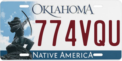 OK license plate 774VQU