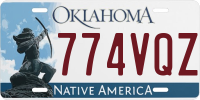 OK license plate 774VQZ