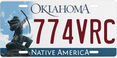 OK license plate 774VRC