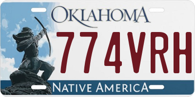 OK license plate 774VRH