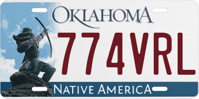 OK license plate 774VRL