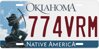 OK license plate 774VRM