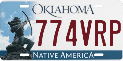 OK license plate 774VRP