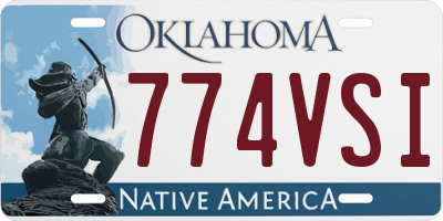 OK license plate 774VSI