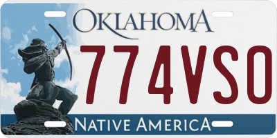 OK license plate 774VSO