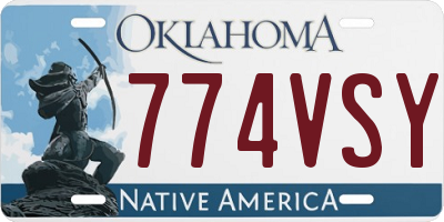 OK license plate 774VSY