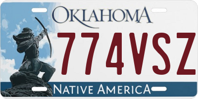 OK license plate 774VSZ