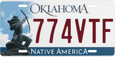 OK license plate 774VTF