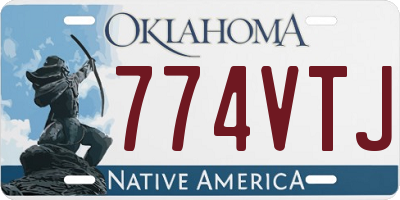 OK license plate 774VTJ