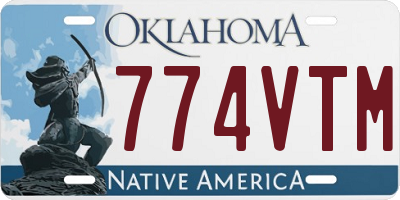 OK license plate 774VTM