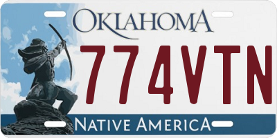 OK license plate 774VTN