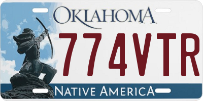 OK license plate 774VTR