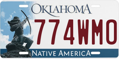 OK license plate 774WMO