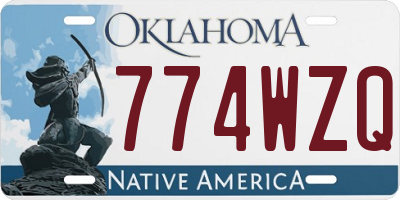 OK license plate 774WZQ