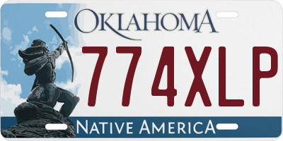 OK license plate 774XLP